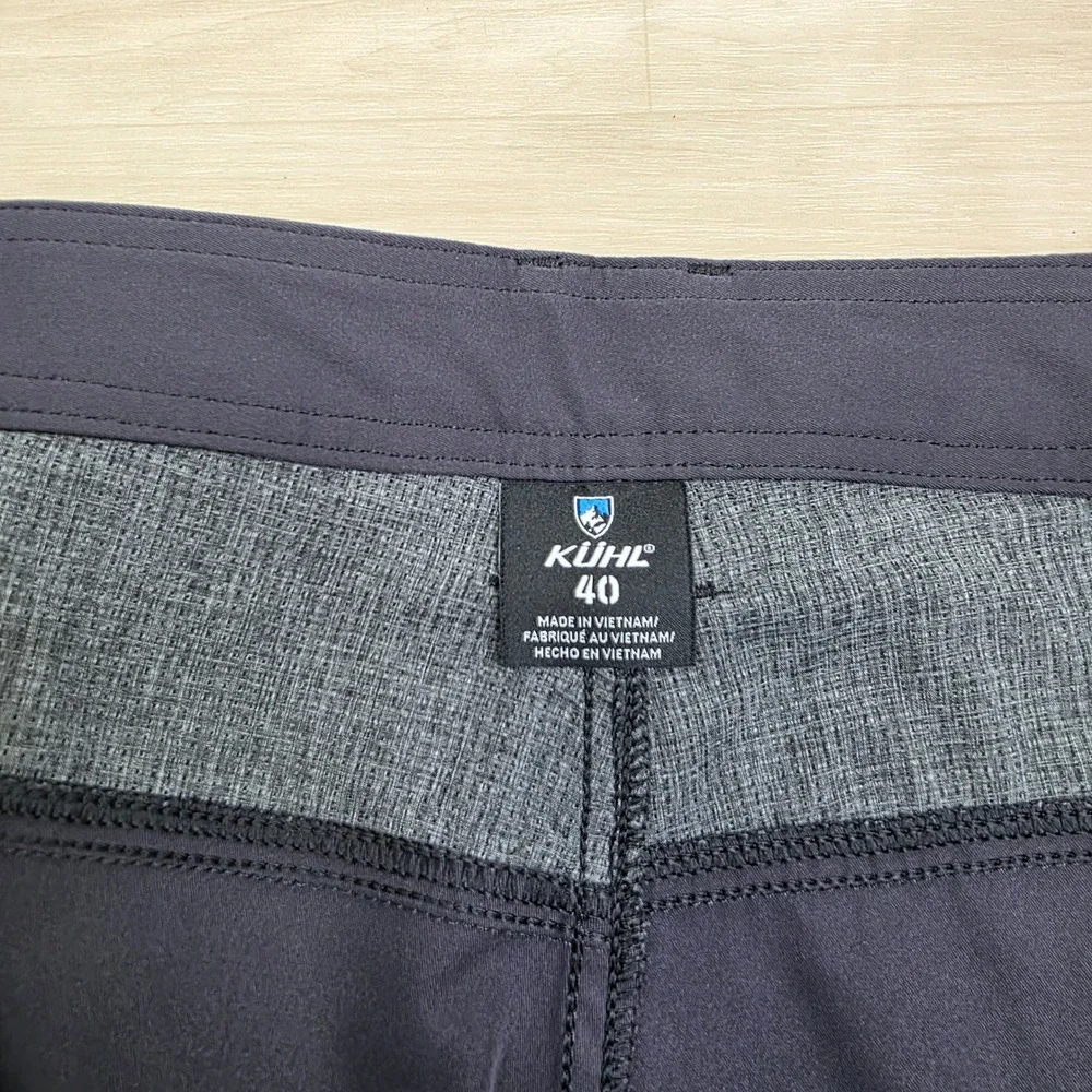 Kuhl Riptide Hybrid Shorts Mens 40 Charcoal Gray Quick Dry Technical Style 5181
